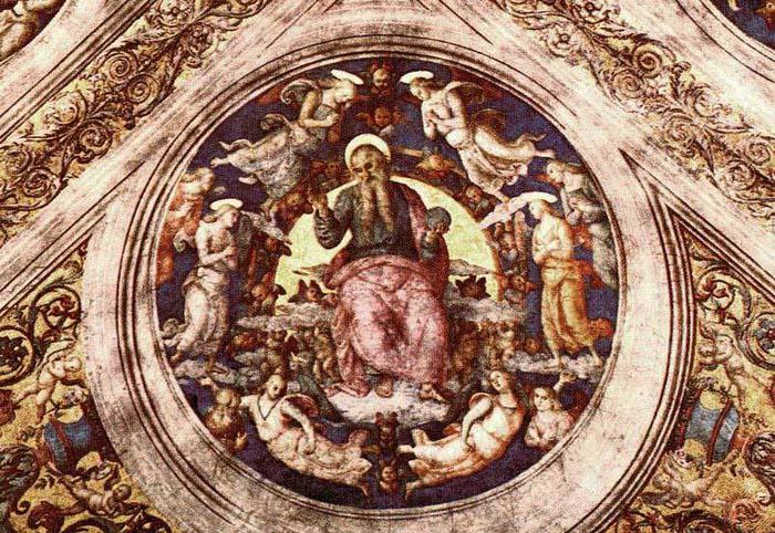 Pietro Perugino God the Creator and Angels